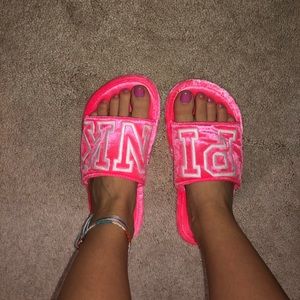 Hot pink Victoria’s Secret slippers